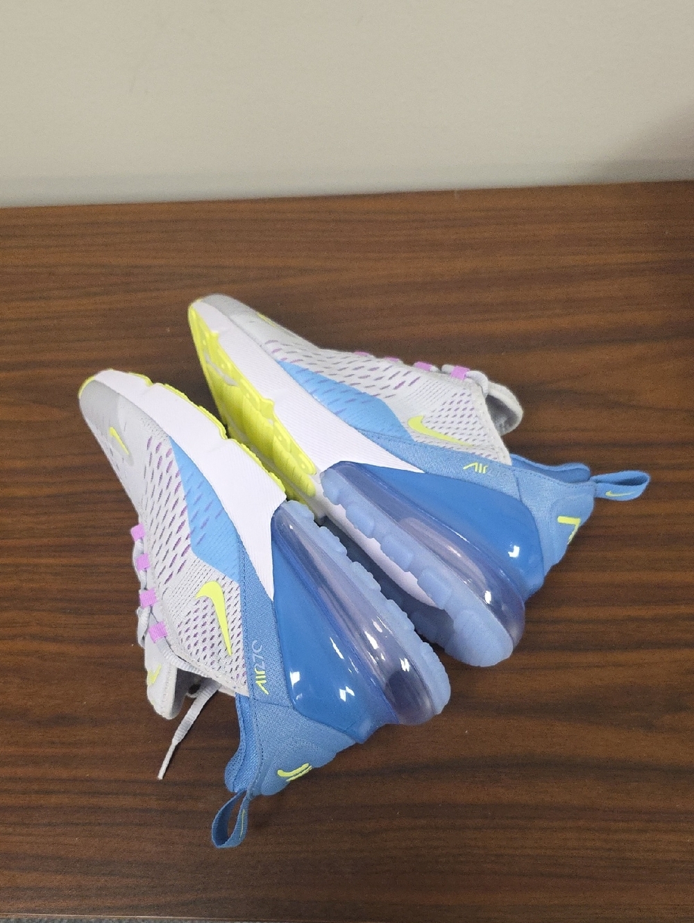 Nike Air Max 270 BG Pure Platinum/Lemon Twist Women's 8/ Youth 6.5 IB4401-043 - Picture 8 of 12